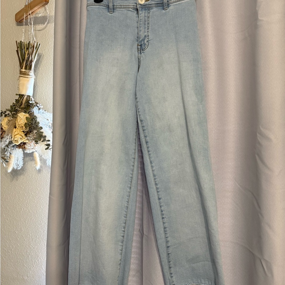 Zara Kids Barrel Light Blue Jeans